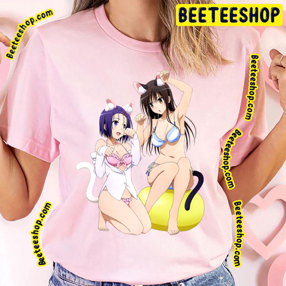 Sexy Cats Cosplay Sairenji And Kotegawa To Love-Ru Trending Unisex T-Shirt