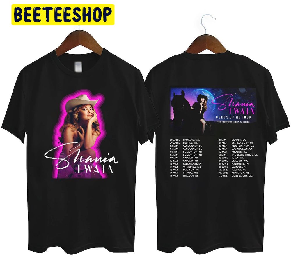 Shania Twain Queen Of Me Tour 2023 Double Side Trending Unisex Shirt