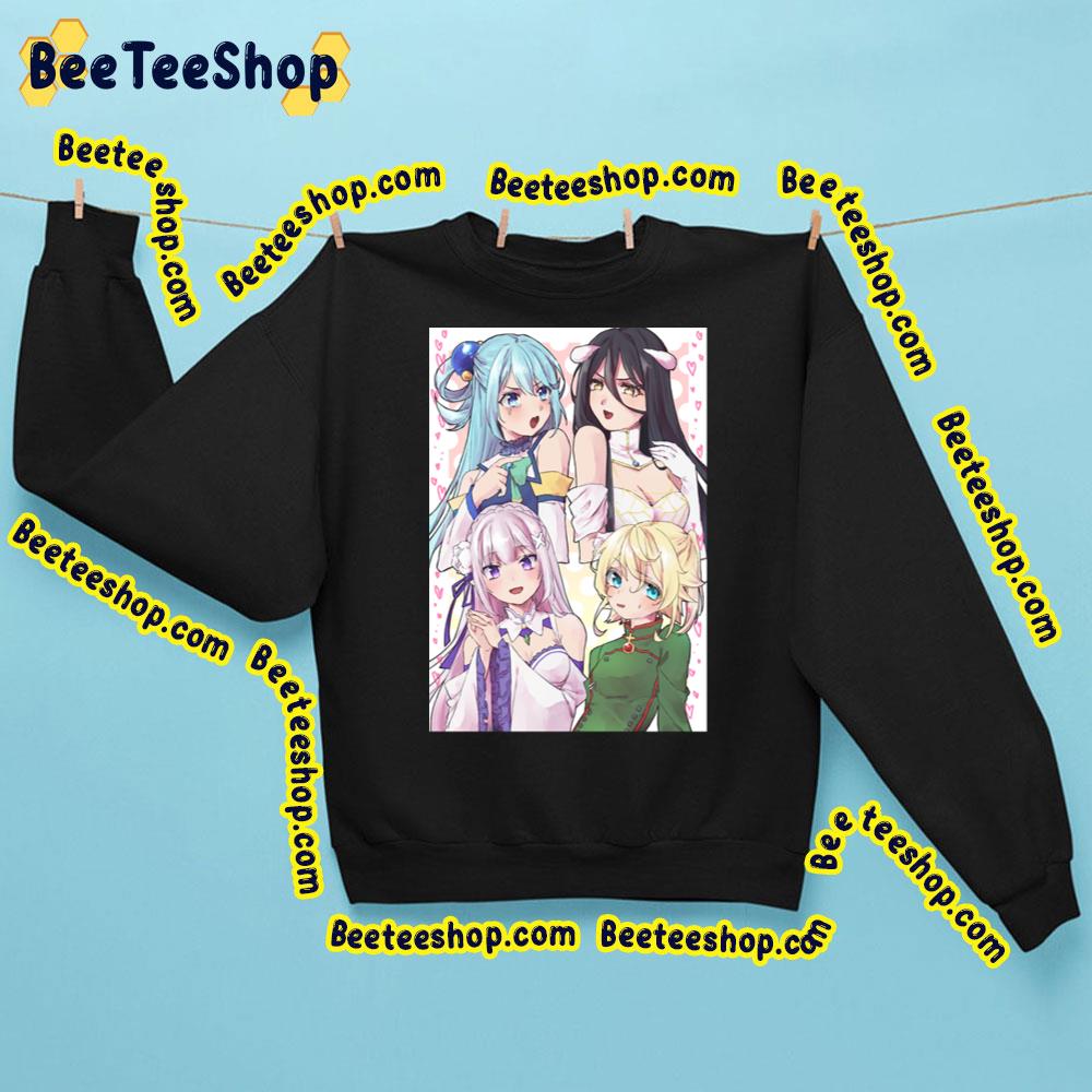 Sweet Girls Isekai Quartet Trending Unisex Sweatshirt