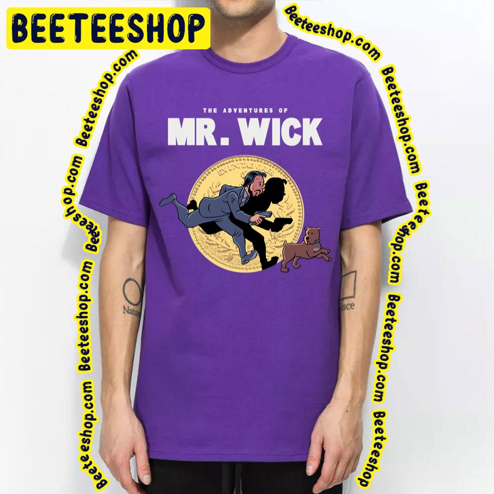 The Adventures Of Mr Wick Tin Tin Style Trending Unisex T-Shirt