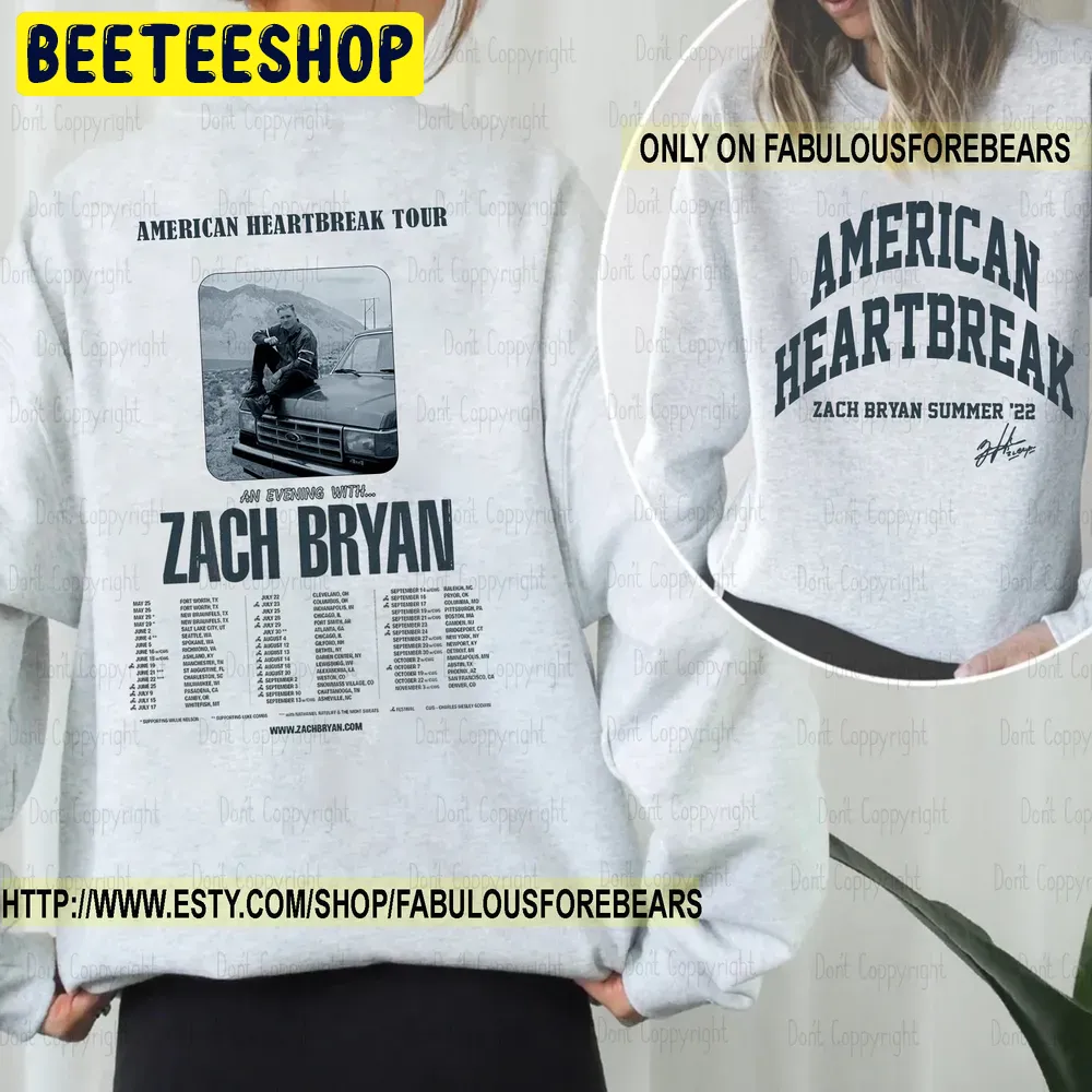 The American Heartbreak Tour 2022 Double Side Trending Unisex Shirt