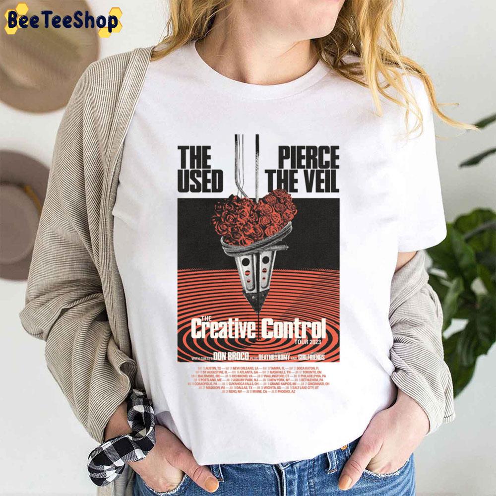 The Creative Control Tour 2023 The Used Piece The Veil Trending Unisex T-Shirt