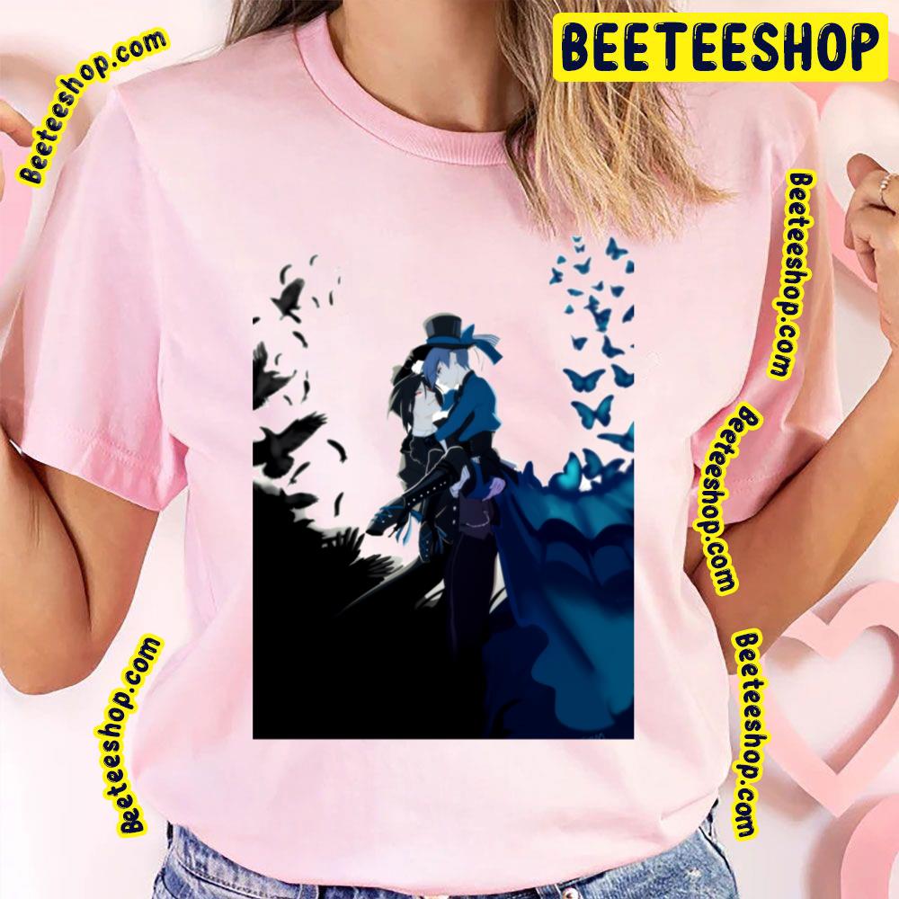 The Crow & The Butterfly Graphic Kuroshitsuji Trending Unisex T-Shirt