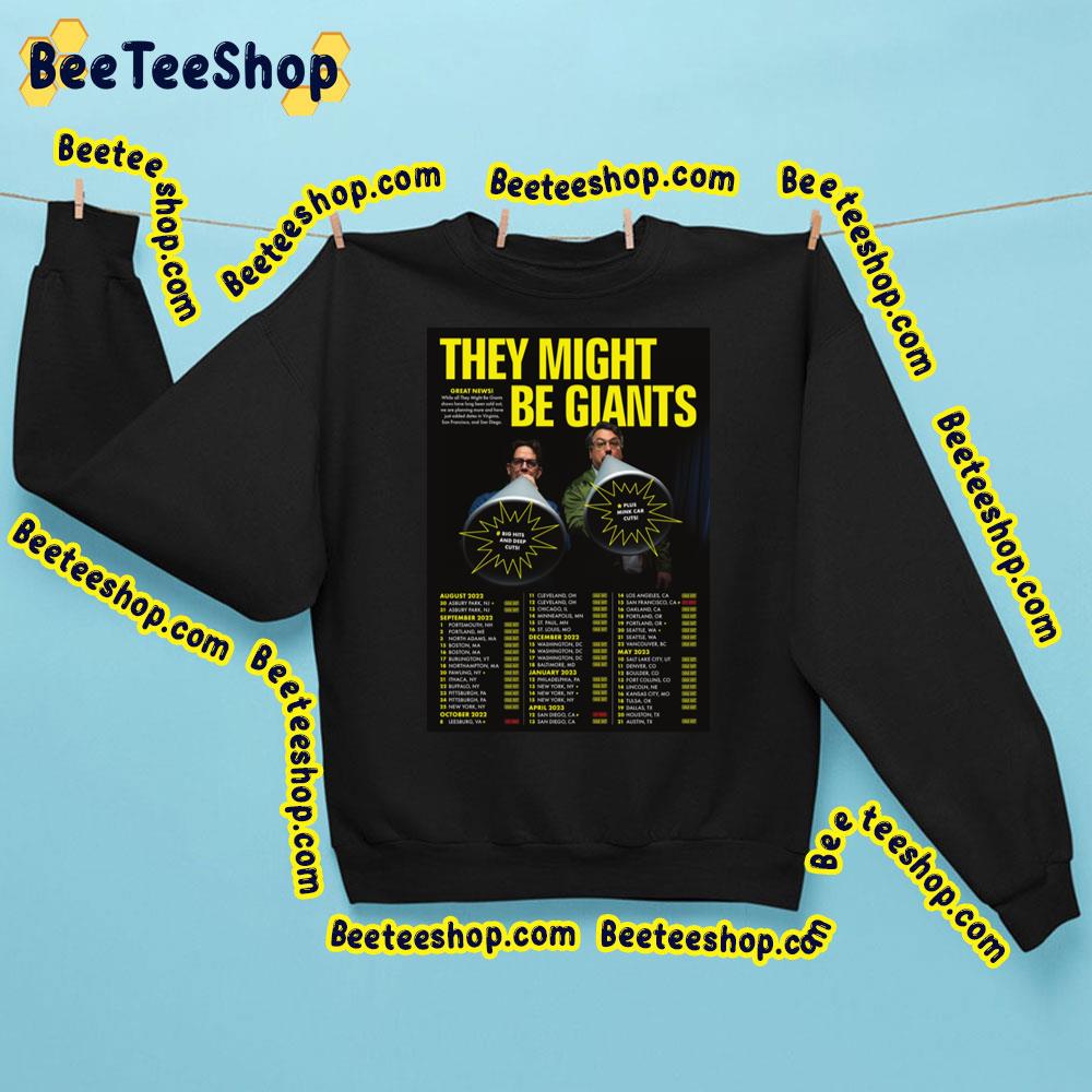 They Might Be Giants 2022 2023 Tour Dates Unisex Sweatshirt