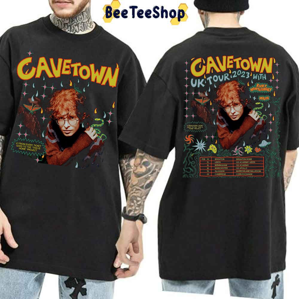 Uk Tour 2023 With Ricky Montgomery Miloe Cavetown With Date Double Side Trending Unisex Shirt