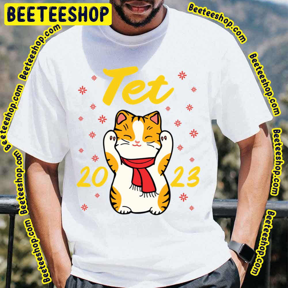 Vietnamese New Year Tet 2023 Cat Kawaii Lunar Calendar Trending Unisex T-Shirt