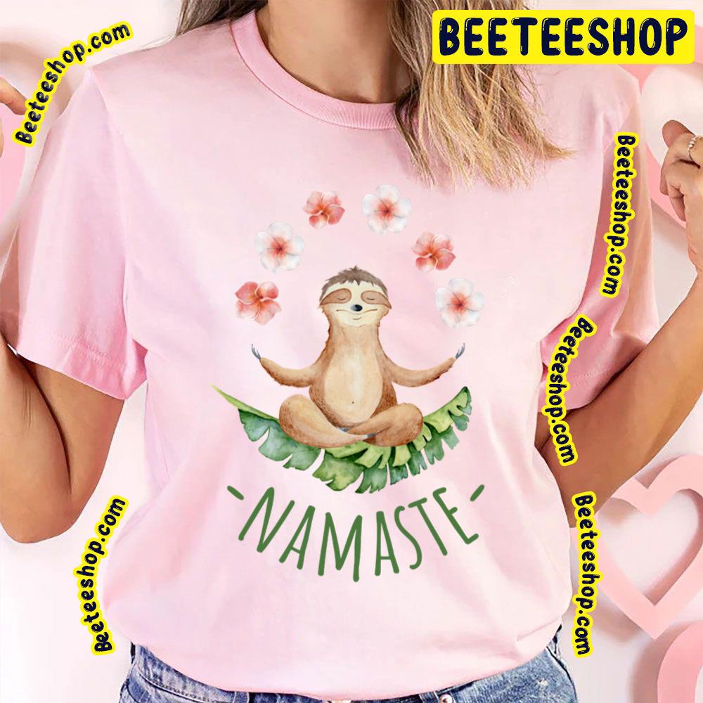 Watercolor Yoga Sloth Namaste Trending Unisex T-Shirt