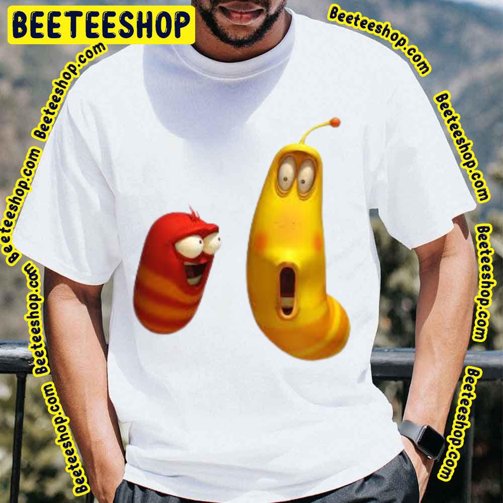 Wow Red And Yellow Larva Cartoon Trending Unisex T-Shirt