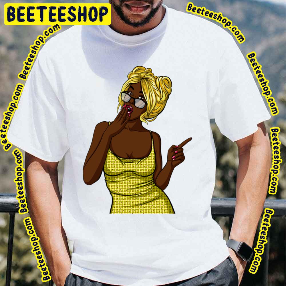 Yellow Hair Pop Art Girls Trending Unisex T-Shirt