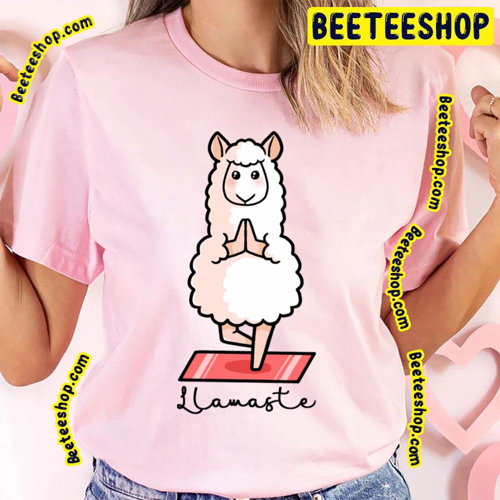 Yoga Llama Llamaste Trending Unisex T-Shirt