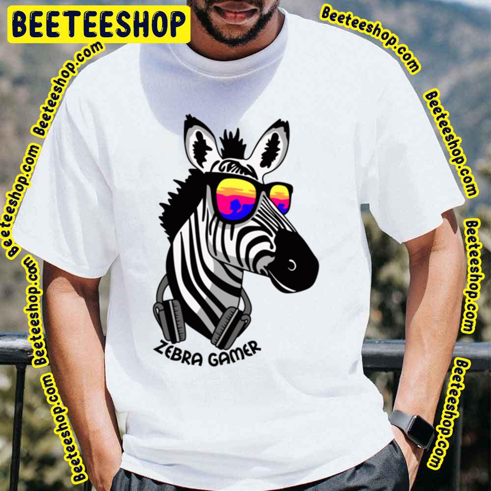 Zebra Gamer Trending Unisex T-Shirt