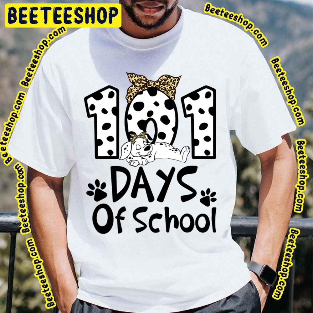 101 Days Of School Dalmatian Dog Trending Unisex T-Shirt