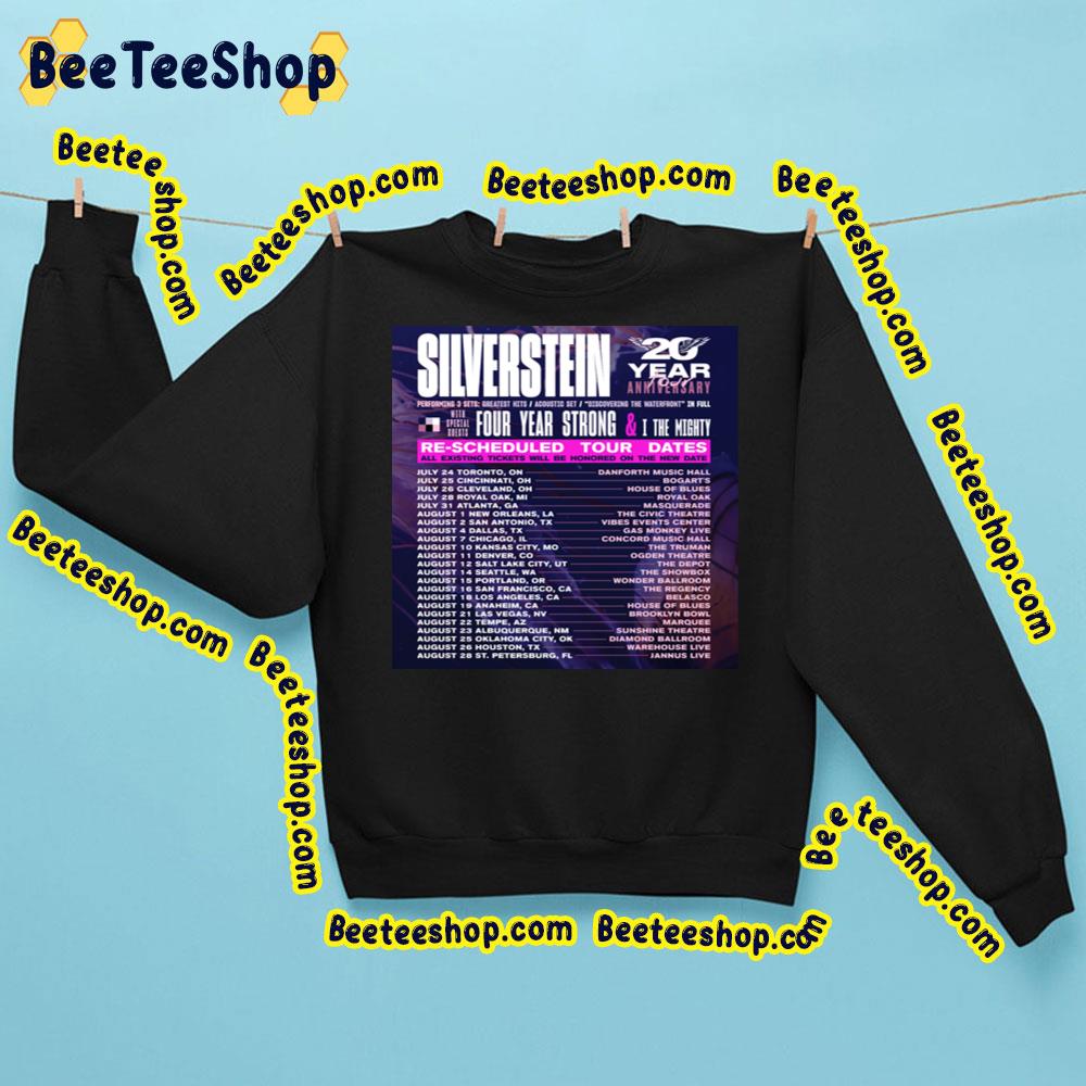 20 Years Anniversary Tour 2022 Silverstein Trending Unisex Sweatshirt