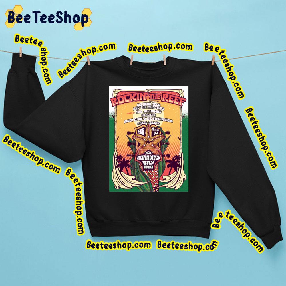 2022 Runaway Bay Jamaica Rockin’ The Reef Big Head Told And The Monsters Trending Unisex Sweatshirt