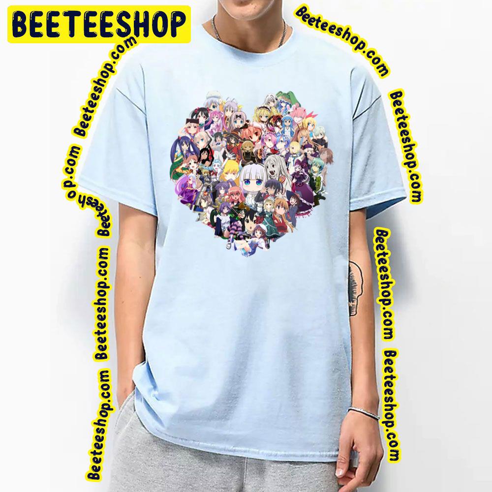 Anime Girl Heart Trending Unisex T-Shirt