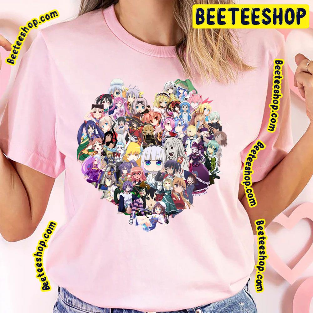 Anime Girl Heart Trending Unisex T-Shirt
