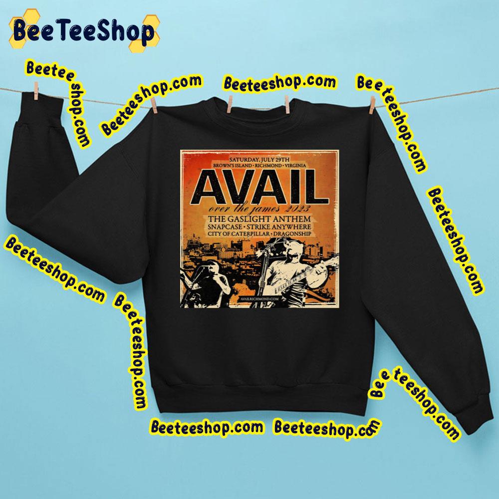 Avail Announce Over The James 2023 With Gaslight Anthem, Snapcase, Strike Anywhere, More Trending Unisex Sweatshirt