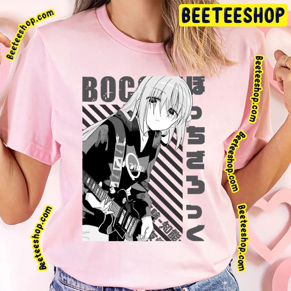 Black White Vintage Hitori Gotoh Bocchi The Rock! Trending Unisex T-Shirt