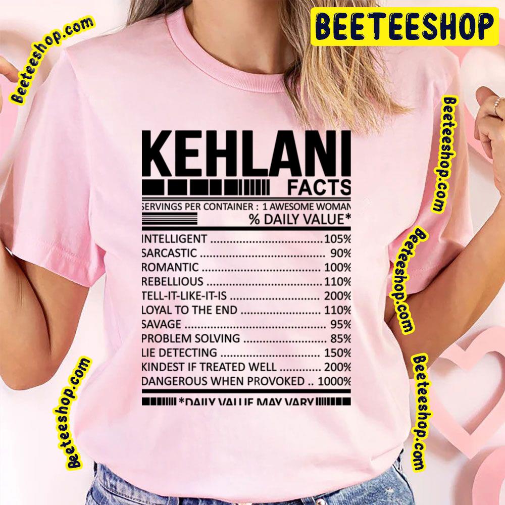 Blackline Nutrition Facts Kehlani Trending Unisex T-Shirt