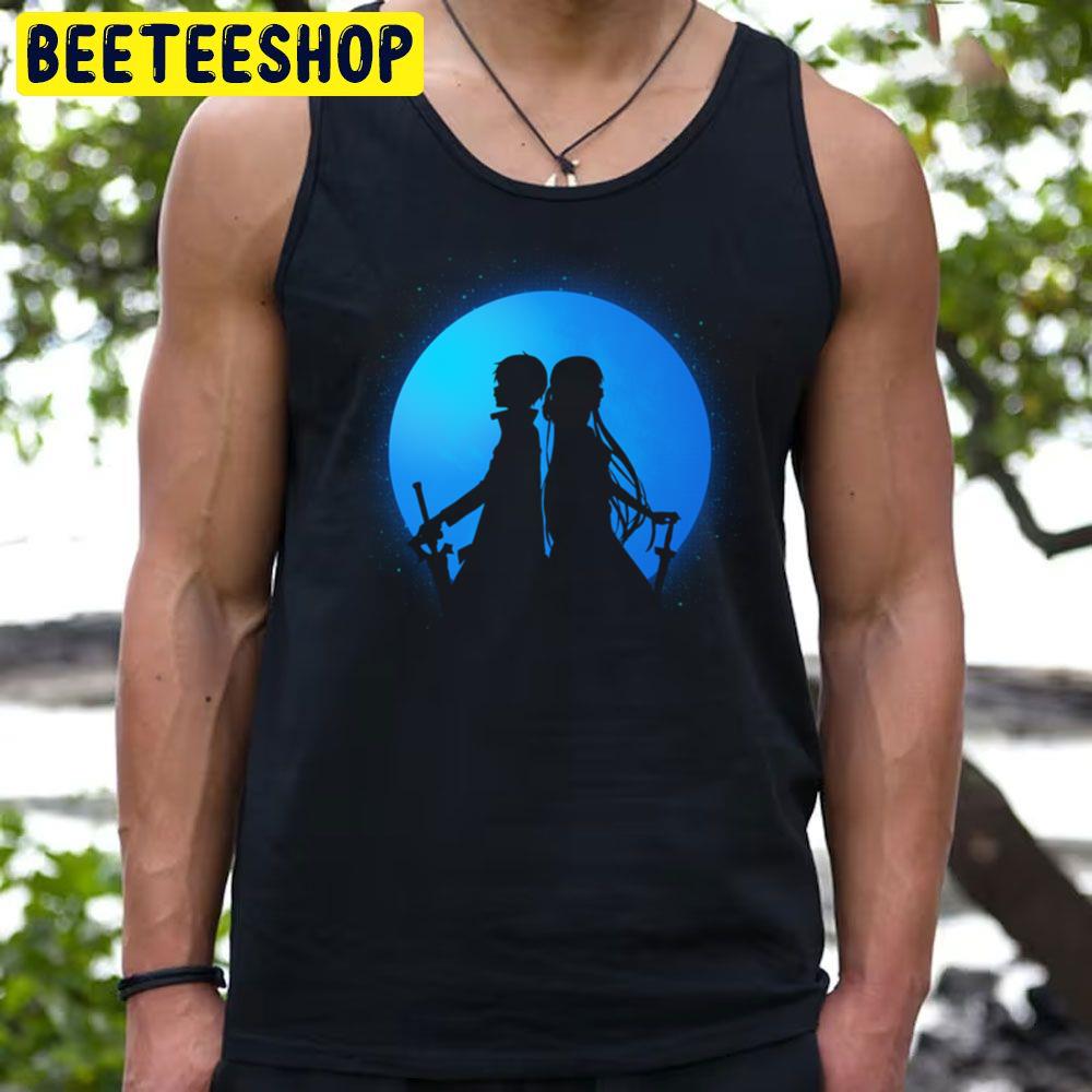 Blue White Couple Sword Art Online Trending Unisex T-Shirt
