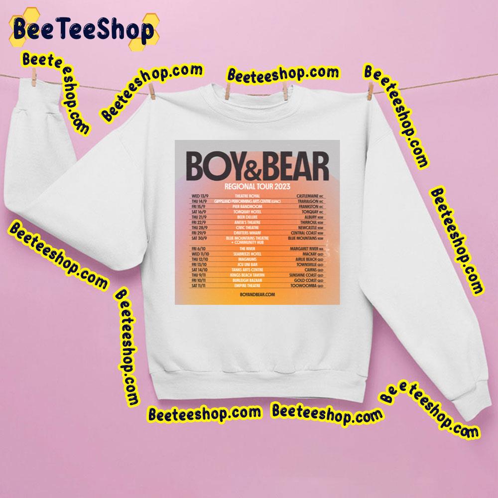 Boy & Bear Regional Tour 2023 Trending Unisex Sweatshirt