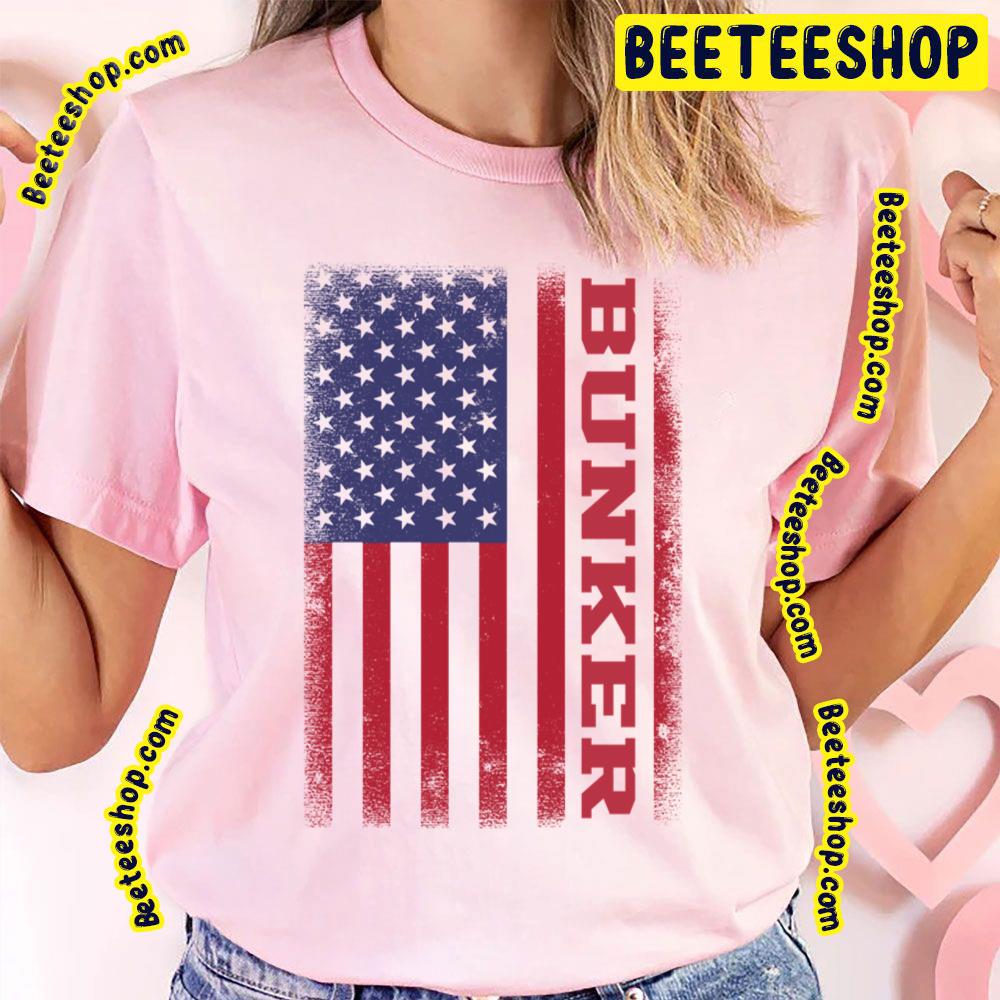 Bunker American Flag Trending Unisex T-Shirt