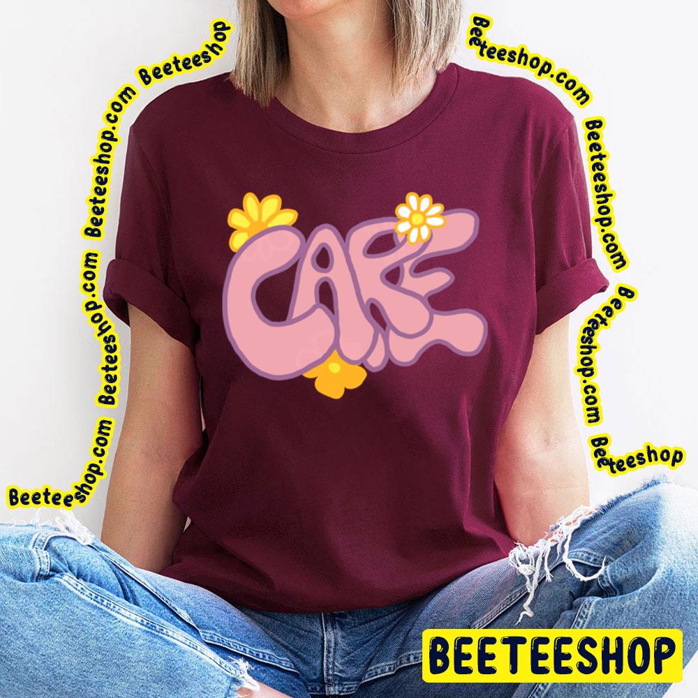 Care’ Pink Flower Design Beabadoobee Trending Unisex T-Shirt