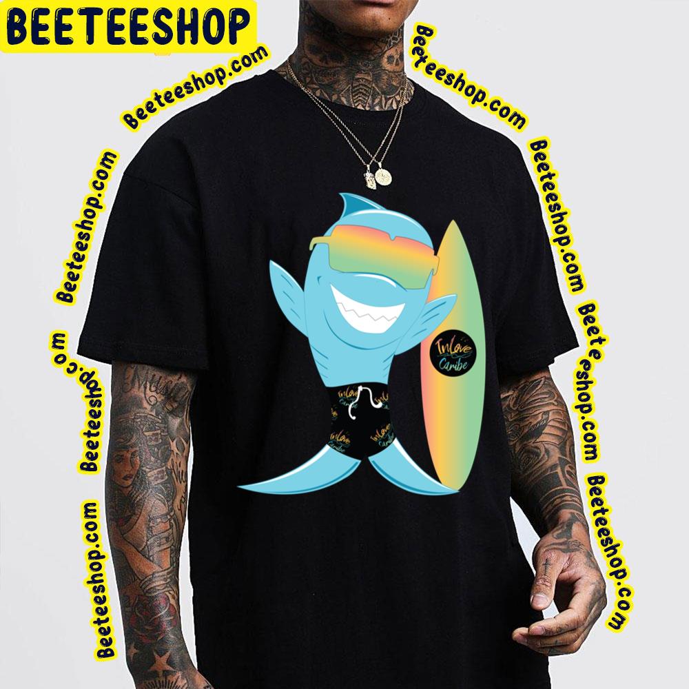 Caribean Surfer Shark Trending Unisex T-Shirt