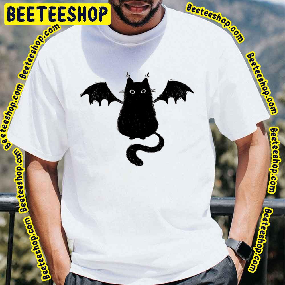 Cartoon Cat Mushroom Halloween Trending Unisex T-Shirt