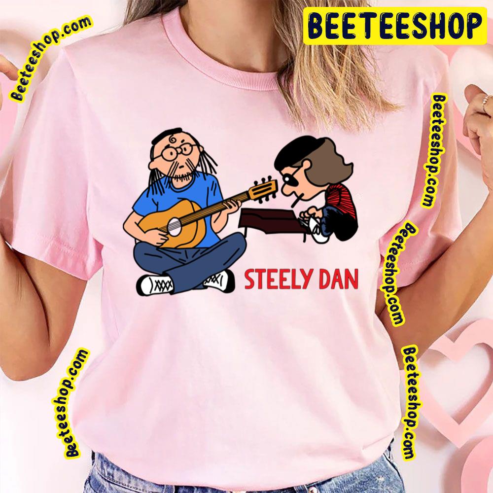 Cartoon Style Member Plays Guitar Steely Dan Trending Unisex T-Shirt
