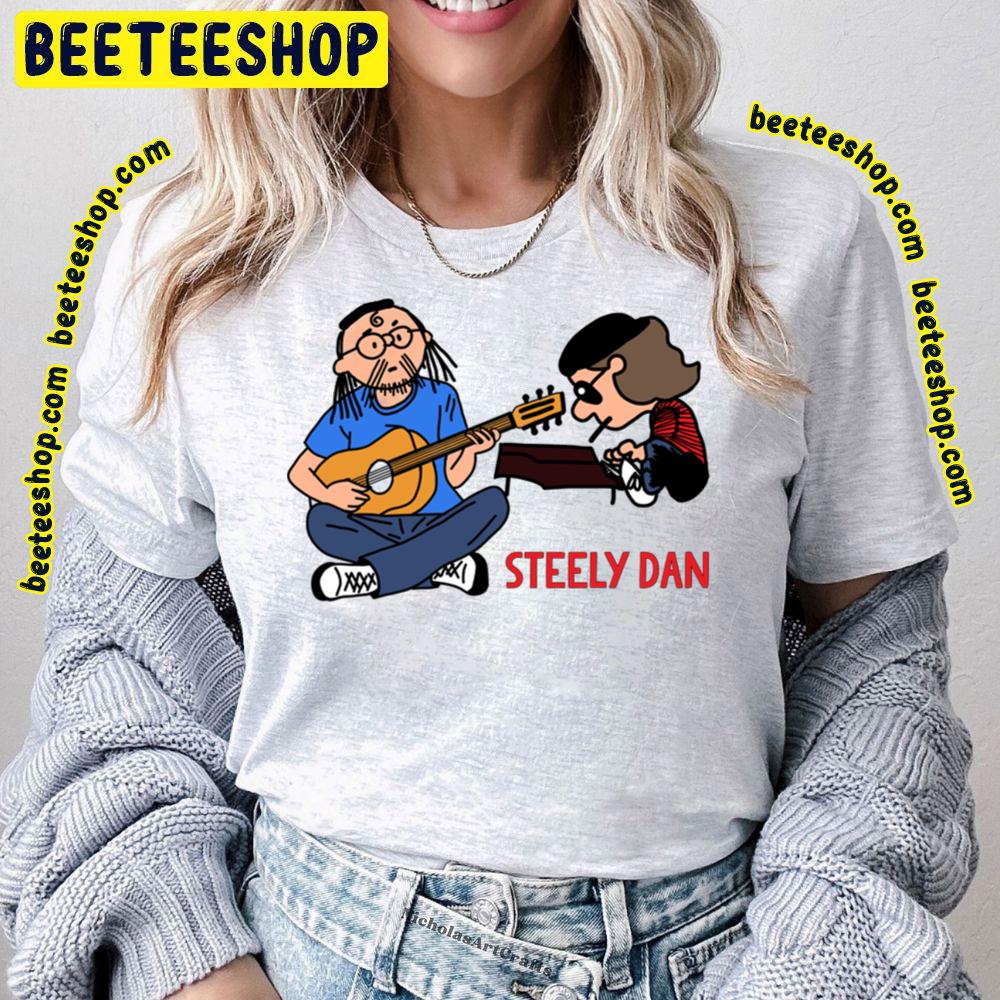 Cartoon Style Member Plays Guitar Steely Dan Trending Unisex T-Shirt
