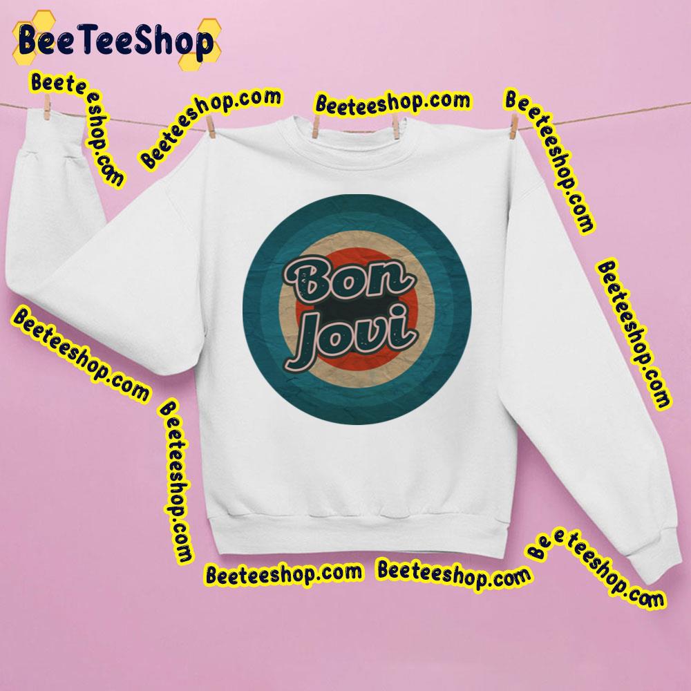 Circle Style Retro Bon Jovi Trending Unisex Sweatshirt