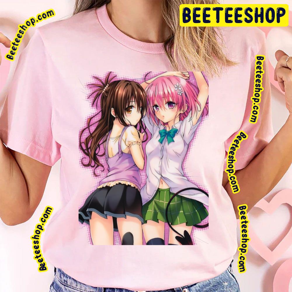 Couple Mikan Yūki And Momo Deviluke To Love-Ru Trending Unisex T-Shirt