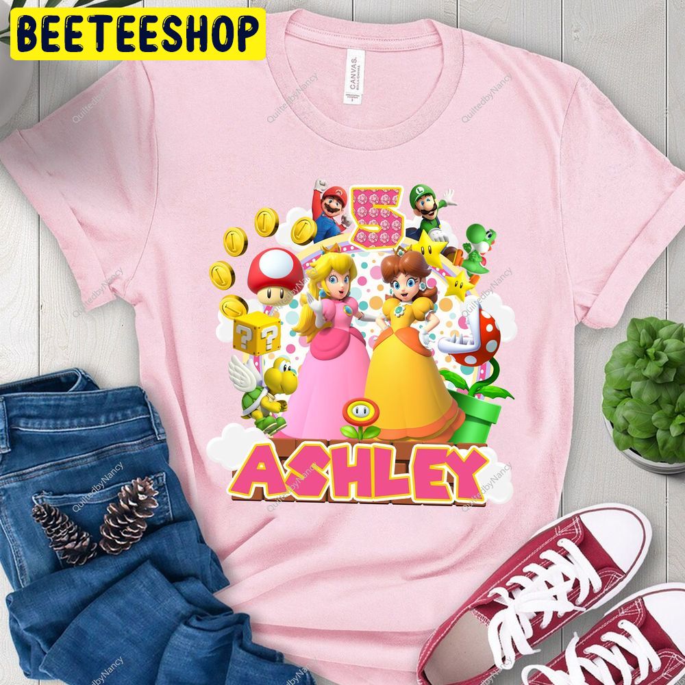 Custom Princess Peach Mario Trending Unisex T-Shirt