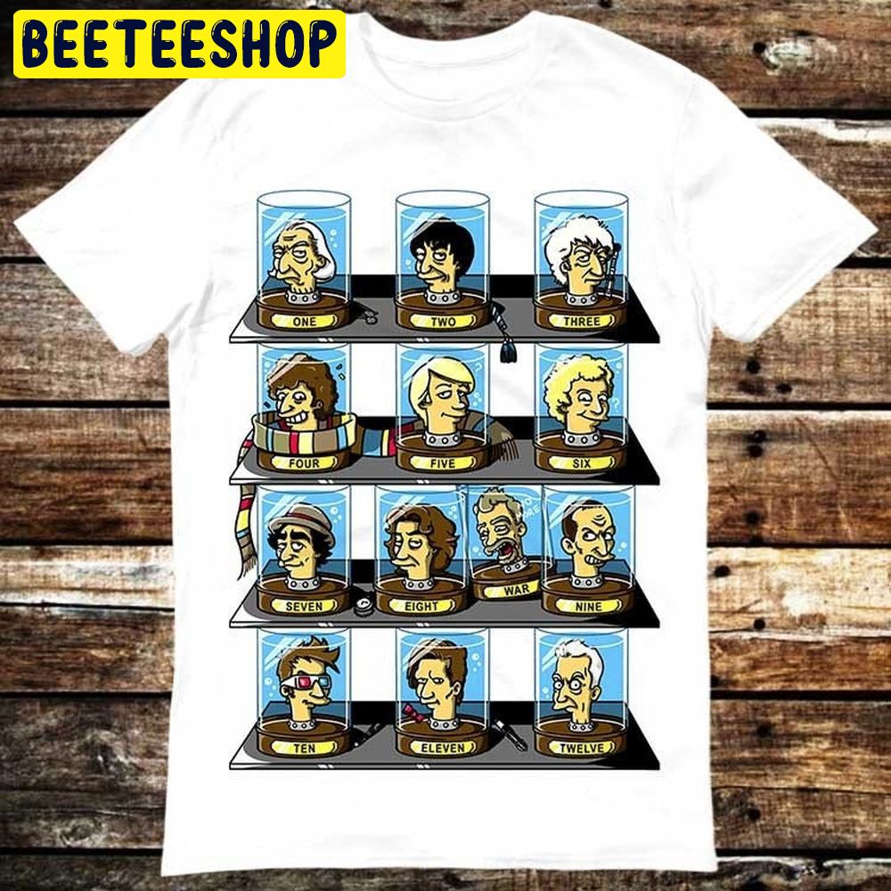 Doctor Who Simpsons Tv Show Parody Thirteen Doctors List Trending Unisex T-Shirt