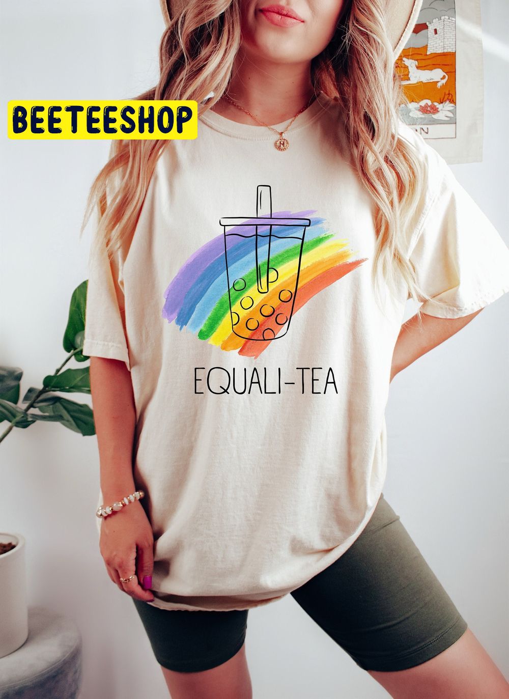 Equali Tea Rainbow Tea For Gay Person Trending Unisex T-Shirt