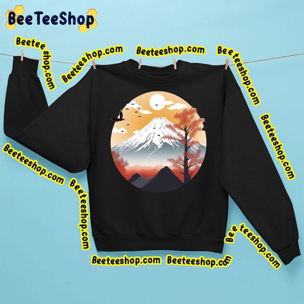 Famous Landmark Mount Fuji Design Trending Unisex Sweatshirt