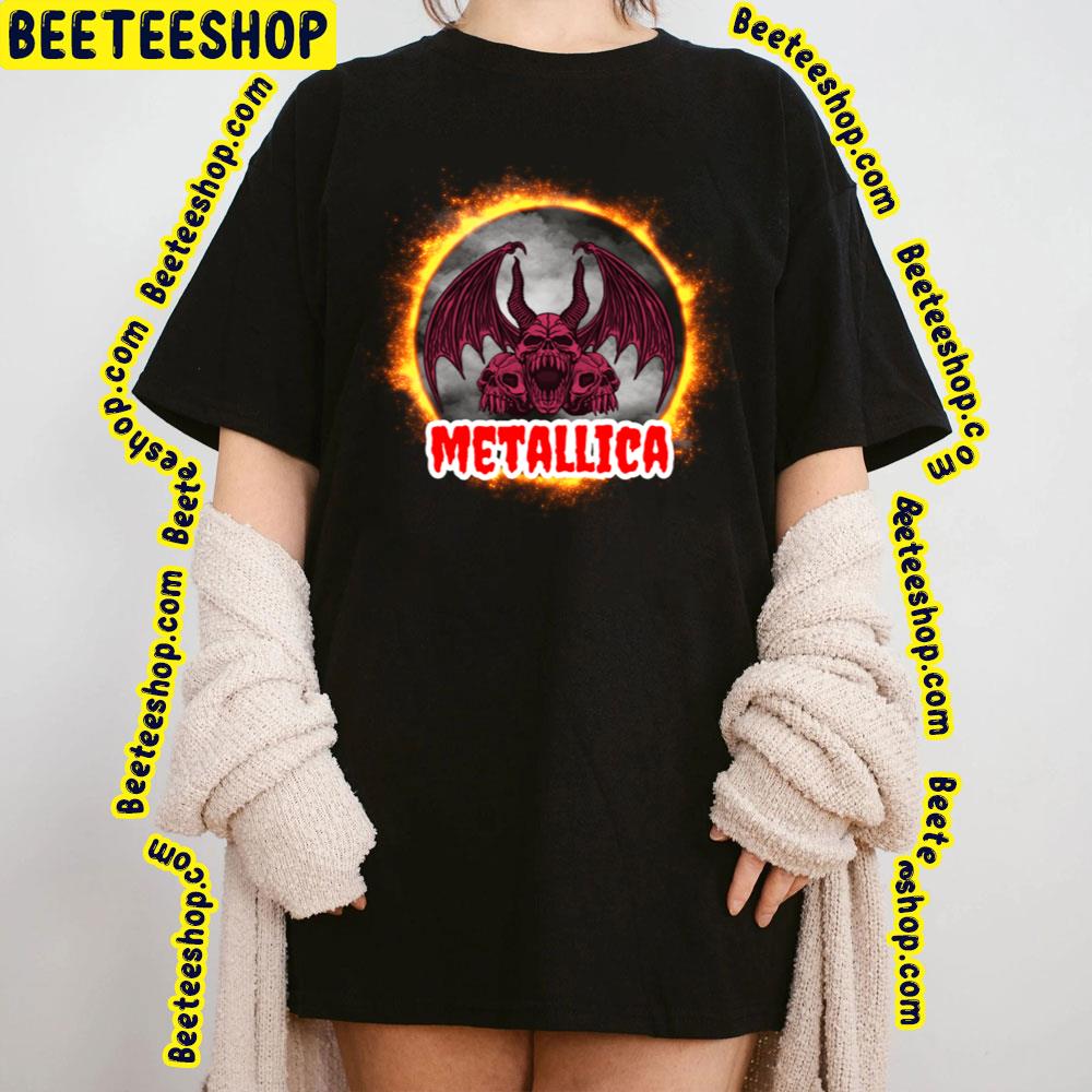 Fire Skull Rock Band Metallica Trending Unisex T-Shirt