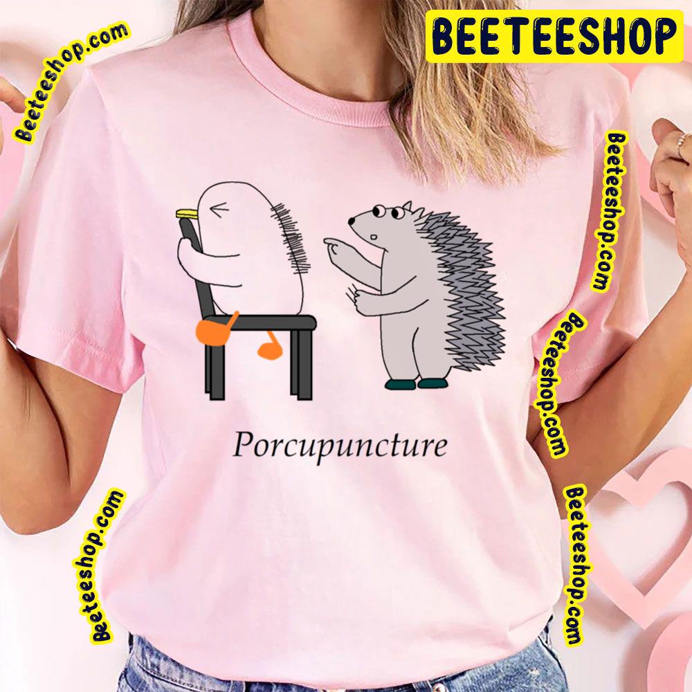 Funny Acupuncture Hedgehog Trending Unisex T-Shirt