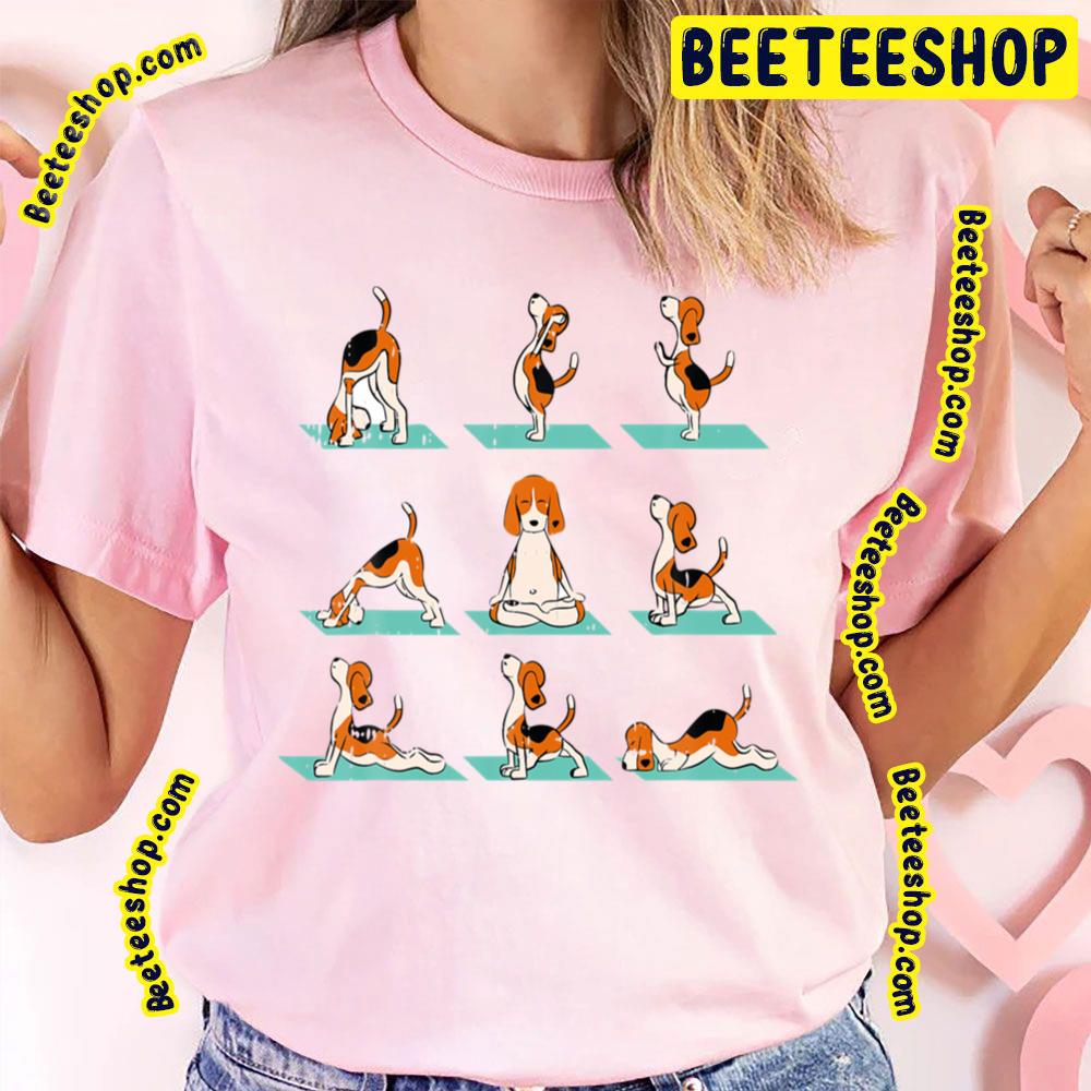 Funny Dog Yoga Pose Lover Namaste Trending Unisex T-Shirt