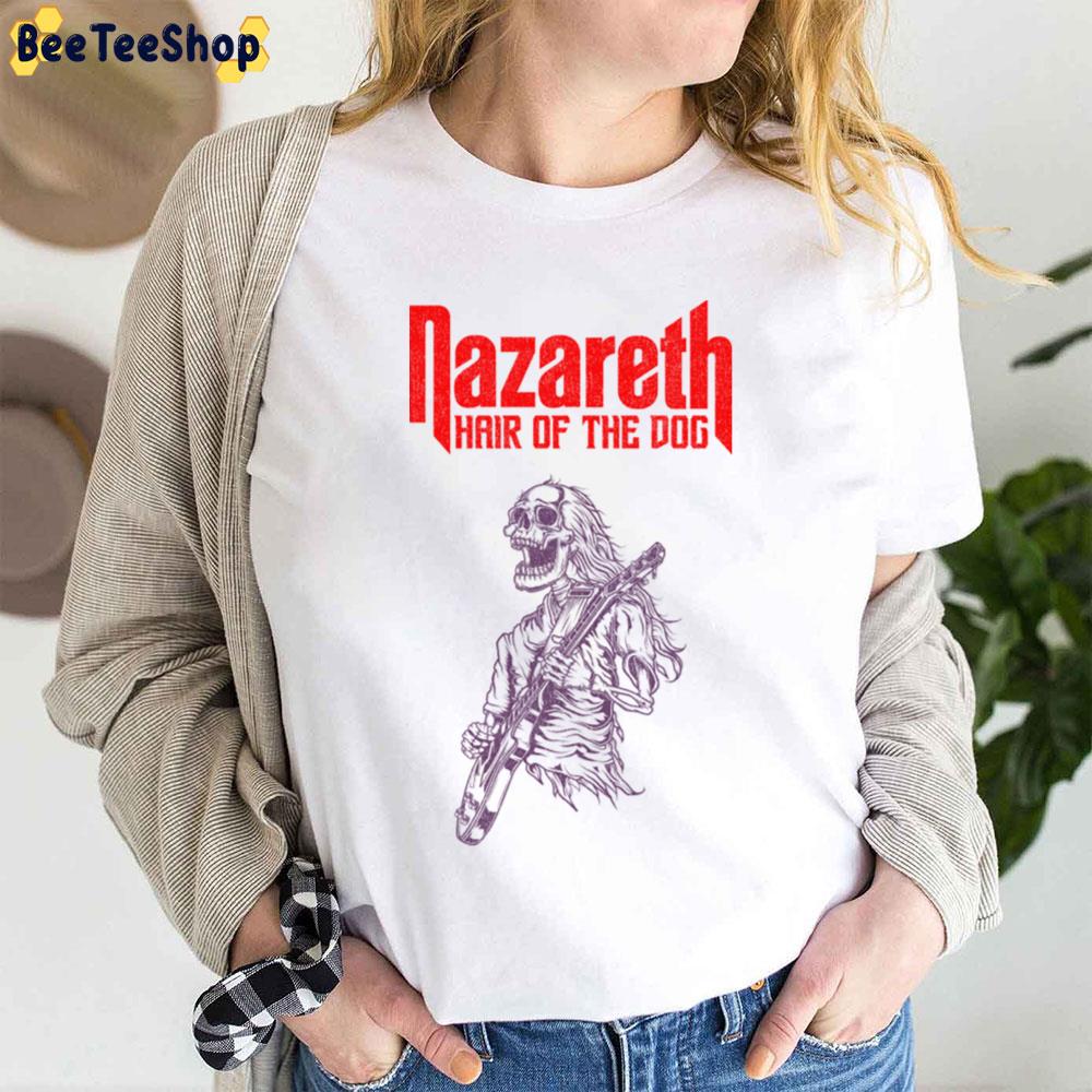 Funny Skull Play Guitar Nazareth Trending Unisex T-Shirt
