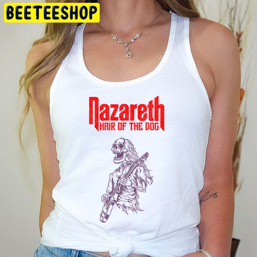 Funny Skull Play Guitar Nazareth Trending Unisex T-Shirt