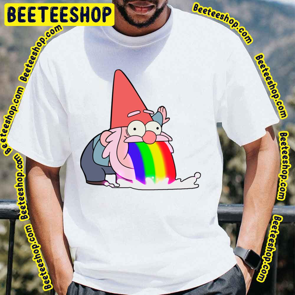 Gnome Puking Rainbows Gravity Falls Trending Unisex T-Shirt