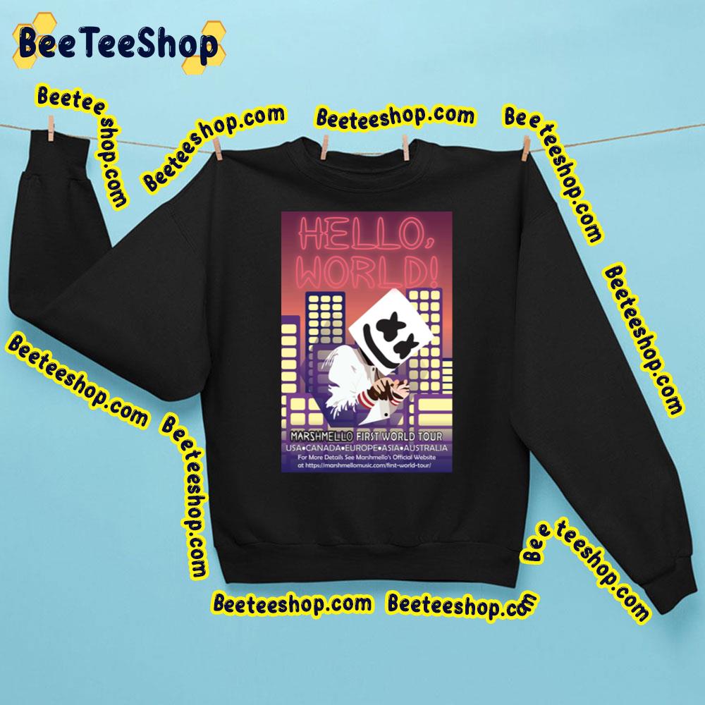 Hello World Marshmello First World Tour Trending Unisex Sweatshirt