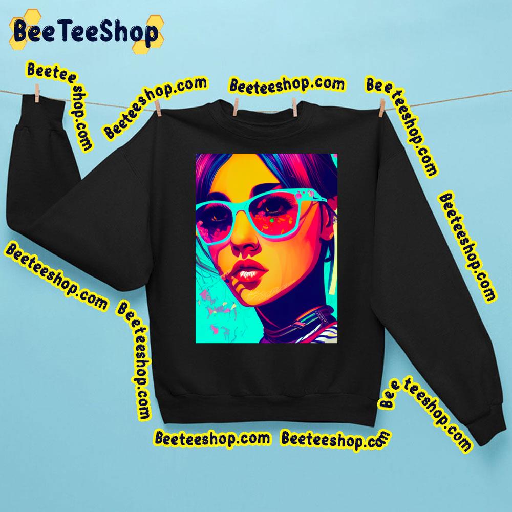 Hipster Girl Pop Art Trending Unisex Sweatshirt