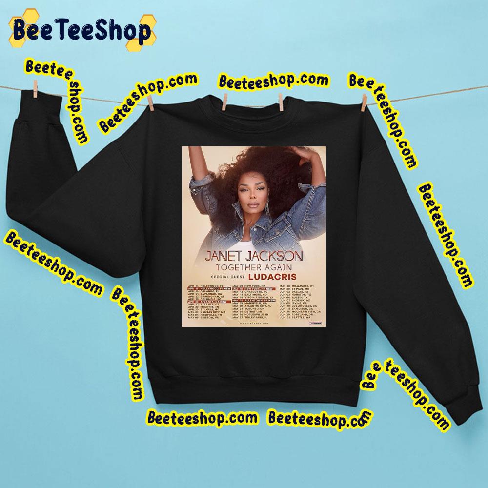 Janet Jackson Adds Dates To 2023 “Together Again” Tour With Ludacris Trending Unisex Sweatshirt