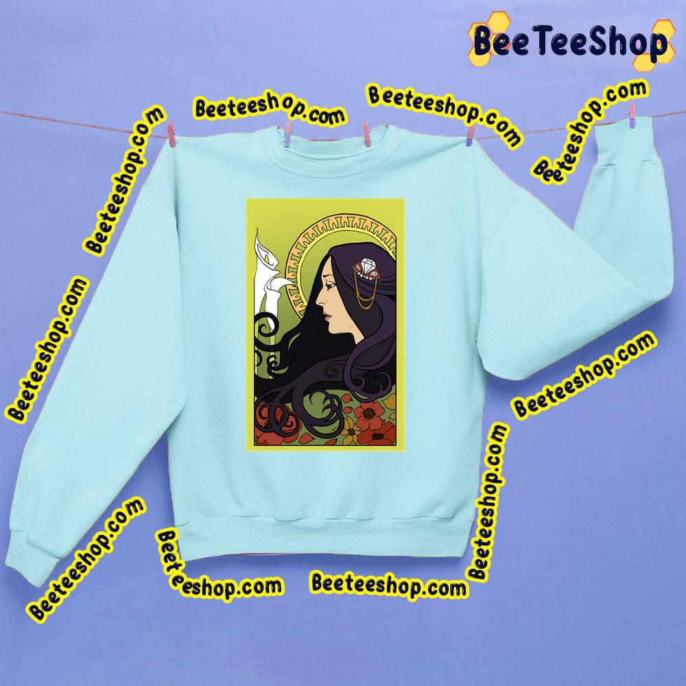 Joan Baez Alphonse Mucha Floral Art Trending Unisex Sweatshirt