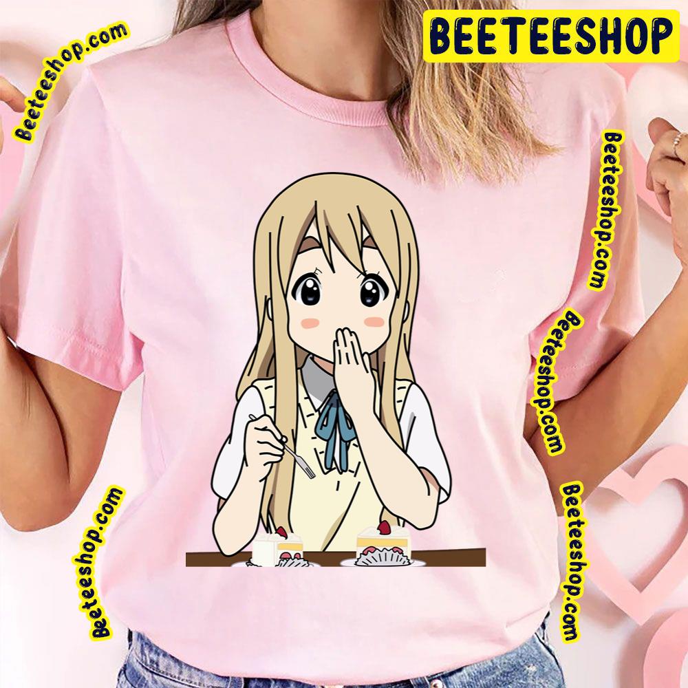 K-On! Mugi Eating Cake Trending Unisex T-Shirt