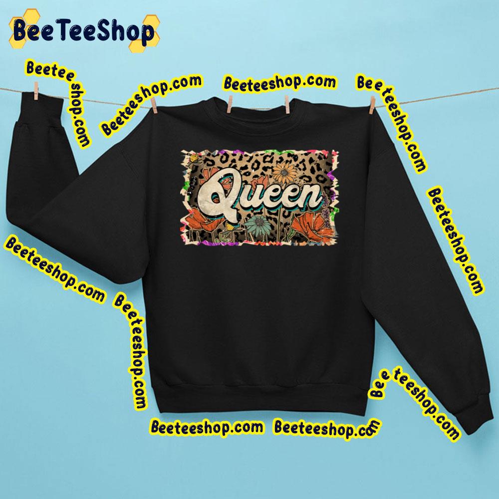 Leopard Pattern Flower Queen Trending Unisex Sweatshirt