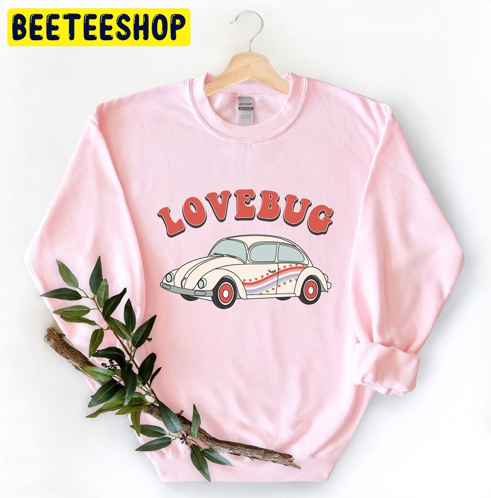 Lovebug Retro Valentines Day Trending Unisex Sweatshirt